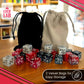 Luck Lab Mtg Magic Life Counter Dice, 48 Pcs - Compatible W/Magic Card Game Accessories, Ccg Creature Stats W/ 2 Dice Bags (Red