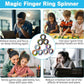 12Pcs Magnetic Rings Fidget Toys Spinner Set Easter Basket Stuffers,Finger Magnet Rings Endless Hours Of Fun Adhd Stress Relief Fidget Spinner For Relieve Anxiety Birthday For Adults Teens Kids