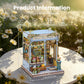 Fsolis Book Nook Kit - DIY Scene Miniature Dollhouse Kit for mature-themeds  Bookshelf 3D Puzzles 255PCS  Tiny House Mini Flower Shop Model Booknook Craft  Gifts for Women Puzzle Lovers (Anna 's Blue Blossom)