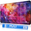 Biouai Mtg Playmat For Magic The Gathering Play Mat, Stitched Playing Mat With Tube Case For Mtg Card Game Playing (Purple Starr