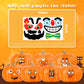 96 Pieces of Mini Halloween Pumpkin Decorating Stickers,Mini Pumpkin Face Stickers for Kids Halloween Party Favors Trick or Trea