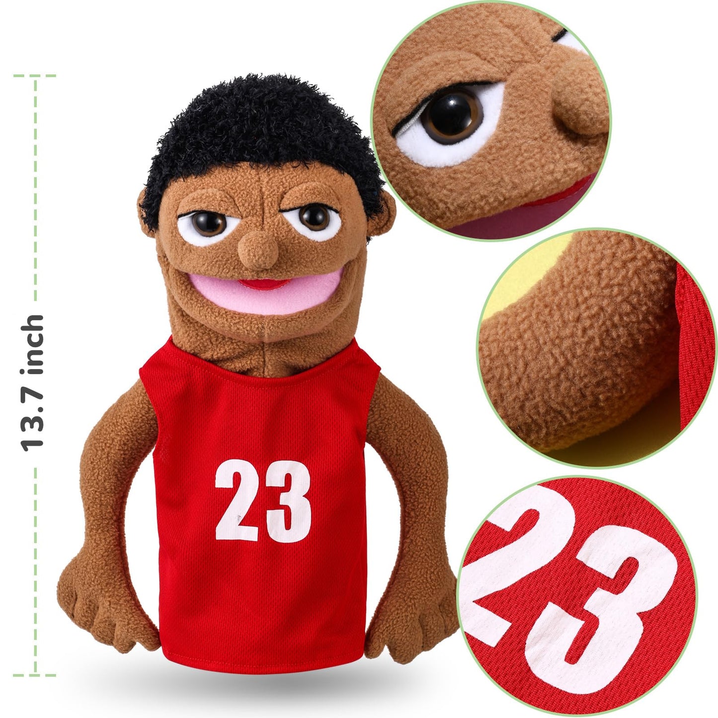 Role Play Hand Puppets Hand Plush Chef Doctor Fireman Pirate Detective Athlete Nurse Worker Hand Puppet Toys Puppets for Kids St
