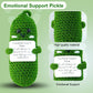 DHOEM Emotional Support Pickle - 3" Mini Crochet Doll, Wool, Green, SGHUANGUA01, Cute Gift for Women, Cheer Up Birthday, St. Patrick's Day