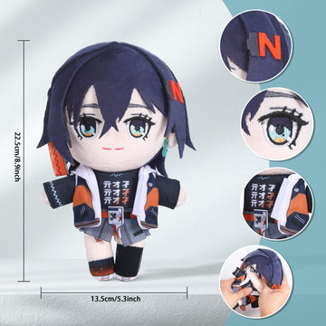 Honkai Star Rail & Zenless Zone Zero Plush Dolls - Soft Cotton Character Toys For Collecting And Decor (Aventurine)