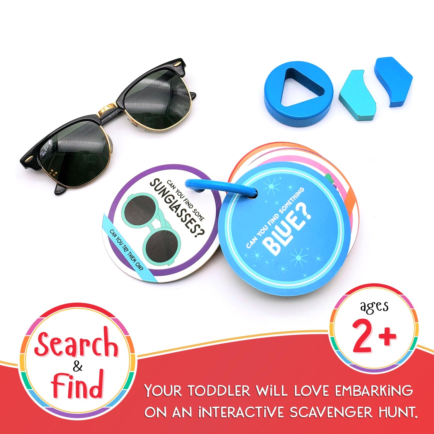 Lmc Products Children'S Scavenger Hunt Cards | Toddler Activities For 2, 3 Year Olds & Up | Toddlers Activity | Learning Games For Kids (Classic)