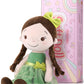 Gagaku Soft Baby Doll Toys (16''), My First Baby Rag Doll For 1 Year Old Girl Birthday Gift,Christmas Plush Toys Gift For Toddler Kids Infants - Forest Girl