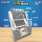 Dr. STEM Toys Kids ATM Savings Bank - Electronic Piggy Bank, Coin Counter, LCD, Medium, Gray, Model D100