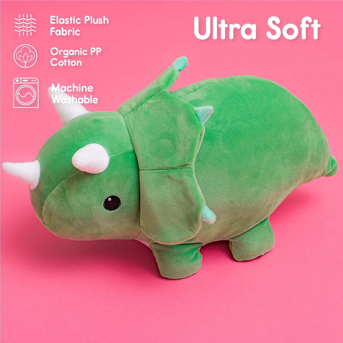 Snuggie Buggies Triceratops Dino Stuffed Animals Ultra Soft Plush Cute Stuffed Triceratops Dinosaur Toy Stuffed Animals For Girl