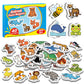 Broytain 40 Animal Fridge Magnets For Toddlers,Animal Foam Refrigerator Magnets Toys For Kids Whiteboard,Learning Games,Educatio