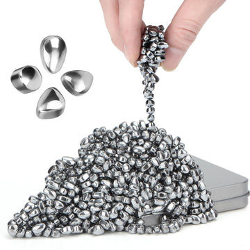 Dyrdm 500+ Original Ferrite Putty Silver, Fidget Toy Ferrite Stones For Stress Relief, Sensory Toy For Adults & Teens 14+, Holid