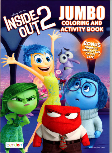 Bendon Disney Inside Out 2 Coloring and Activity Book Bundle - Multi, 8"x10.75", Includes Imagine Ink, Stickers, and More