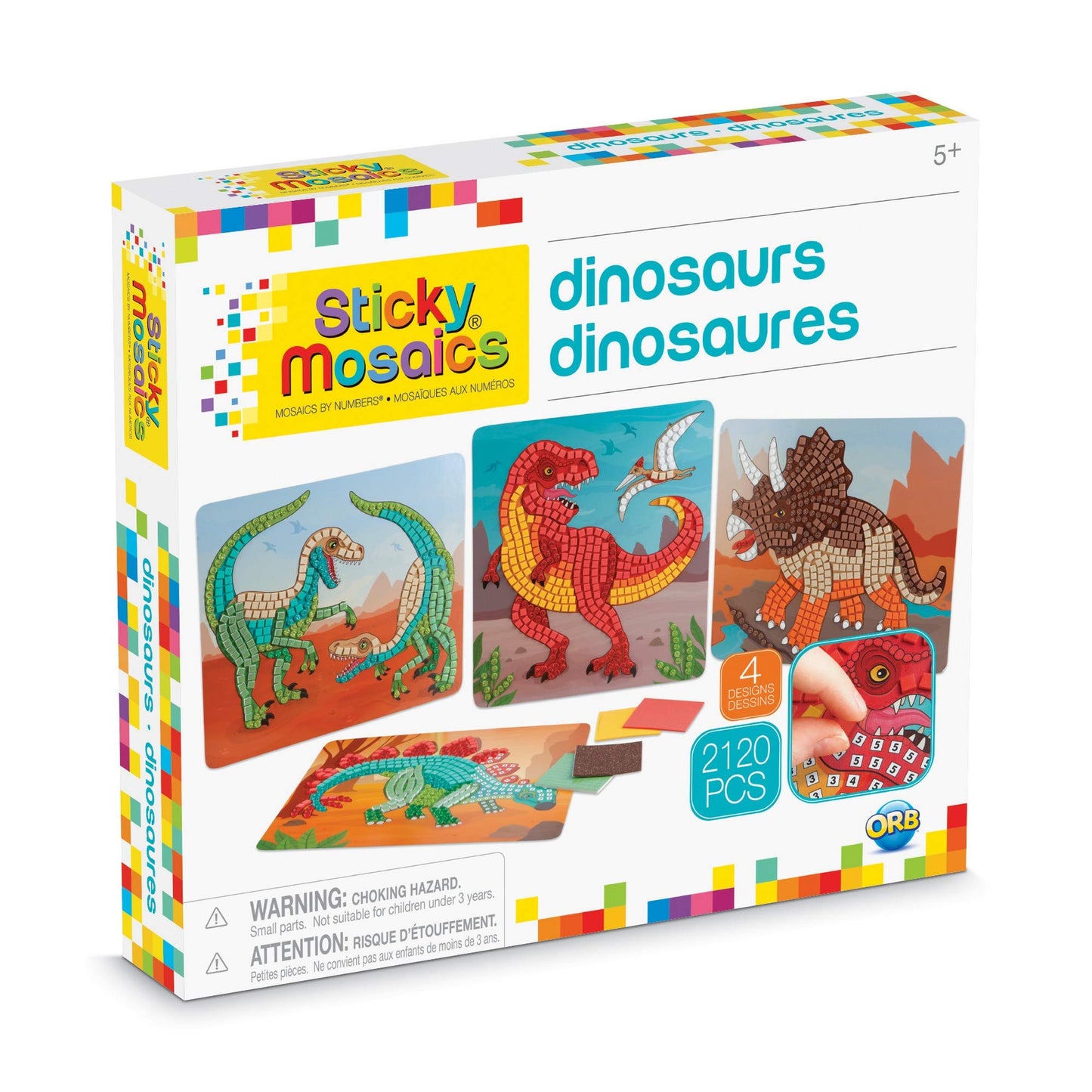 ORB Sticky Mosaics Dinosaurs