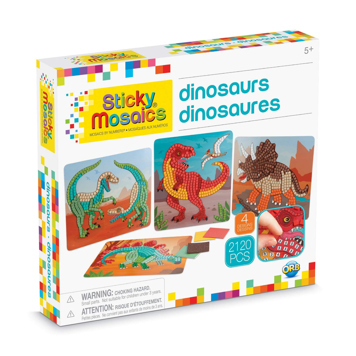 ORB Sticky Mosaics Dinosaurs