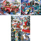 Bits And Pieces - Value Set Of Three (3) 300 Piece Jigsaw Puzzles For Adults - Puzzles Measure 18' X 24' - 300 Pc Camp Holiday T