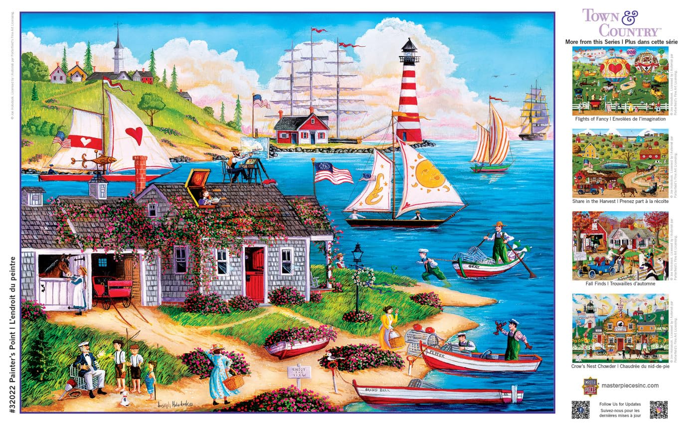 MasterPieces 300 Piece EZ Grip Jigsaw Puzzle - Painter's Point - 18x24