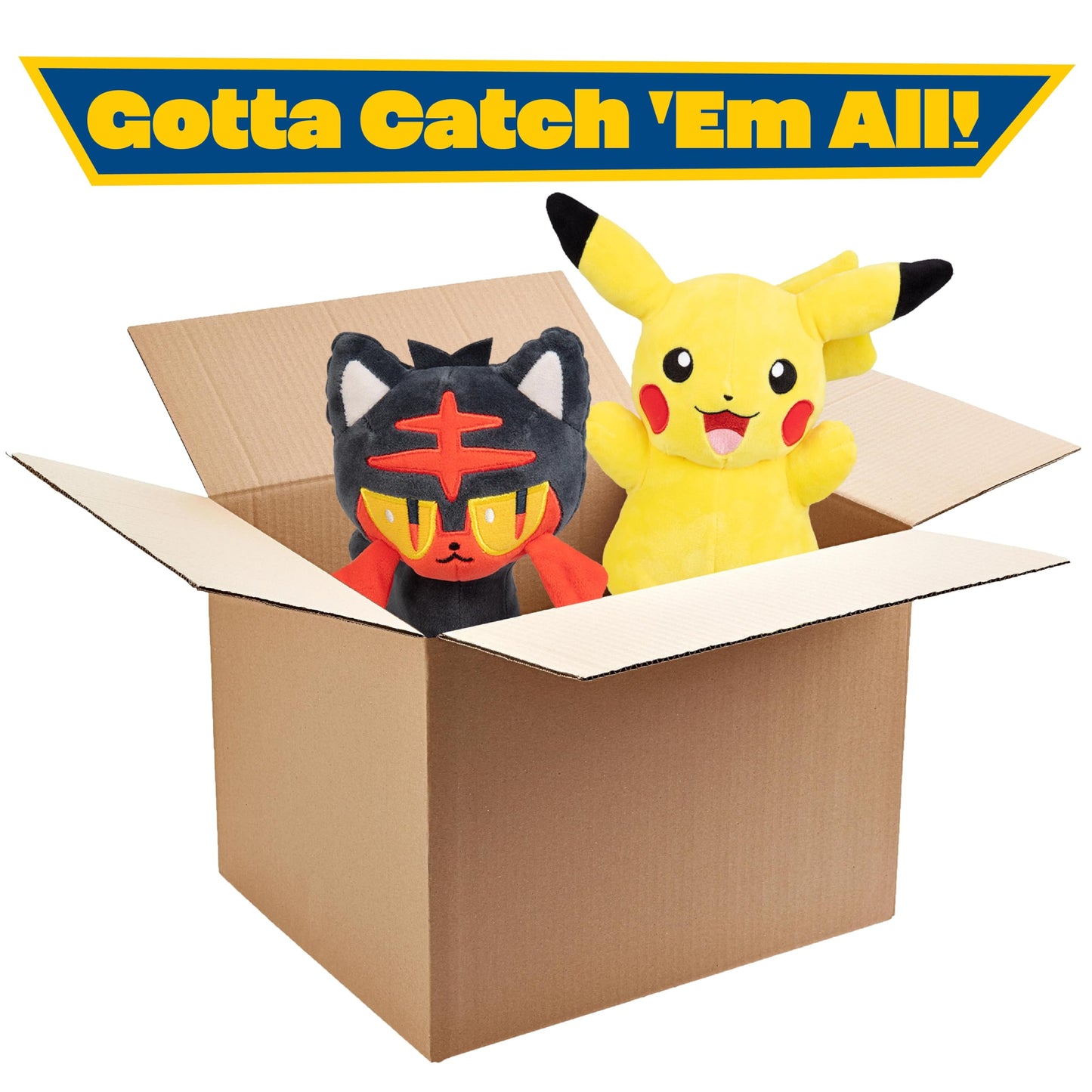 Pokemon 8'' Plush Mystery Blind Box 2-Pack - Receive 2 Assorted Figures & Starters - Officially Licensed - Authentic Stuffed Ani