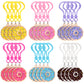 Jadive 24 Pcs Sweet Donut Party Favors Donut Keychain Sweet Doughnut Theme Birthday Party Supplies Pendant Ornament For Christmas Kids Boy Girl Gift Reward Goodie Bag Fillers, 6 Colors