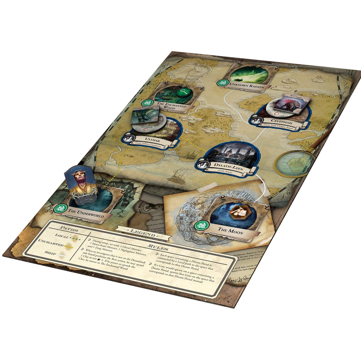 Eldritch Horror The Dreamlands Board Game Expansion | Mystery Game | Cooperative Board Game For Adults And Family | Ages 14+ | 1