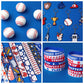 DMIGHT Baseball Party Favors Set, 132PCS Goodie Bags, Stickers, Keychains, Blue and Red, Model BASEBALL W2, Birthday Decorations