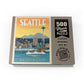 Mypuzzle Seattle, Wa: Ferry, Vintage Poster - Premium 500 Piece Jigsaw Puzzle For Adults