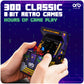 Thumbs Up Orb Mini Arcade Machine - 300 Retro Games, 2.5" Color Screen, 3.54"x3.34"x5.9", Plastic, Model: OR-RET