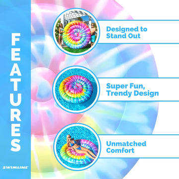 Swimline - 65 Inch Spiral Tie Dye Island (90500)
