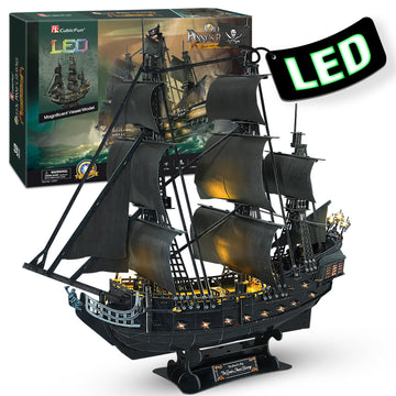 3D Puzzles For Adults Home Decor Pirate Ship Gifts For Men Women Model Kits Brain Teaser Puzzles For Adults Teacher Gifts,Queen Anne'S Revenge 340 Pcs Valentine'S Day Gift Easter Gifts