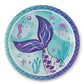 Royal Bluebonnet Mermaid Party Plates - 24 Sets Of Mermaid Plates And Napkins Party Supplies, Mermaid Paper Plates, Mermaid Birt