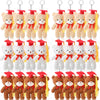 Foilswirl 24 Pcs Class of 2025 Mini Graduation Bears Bulk 4. 72'' Grad Bears Stuffed Animal Plush with Cap for Prek Kindergarten