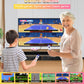 Haphom Tik-Tok Dance Mat Game For Tv, Christmas Colors Wireless Plug And Play Wrinkle-Free & Non-Slip Electronic Dance Mats, Exercise Dance Pad With Camera For Kids And Adults, Boys & Girls Gifts Toy