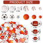 Julbear 300Pcs Foam Sports Stickers For Kids Self-Adhesive Stickers Including Basketball Football Soccer Volleyball Sports Party