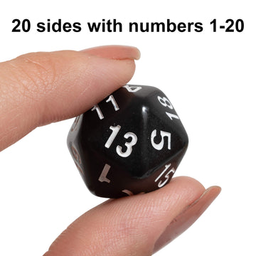 LEARNING ADVANTAGE Polyhedra Dice - 20 Sides - Set of 12 - Hands-on Math Manipulative - Teach Early Numeracy - Math Games for Ki