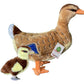 Adore Plush Company 13 Mallory The Mallard Duck with Duckling Stuffed Animal Toy - Brown Plush Toy for Kids and Collectors