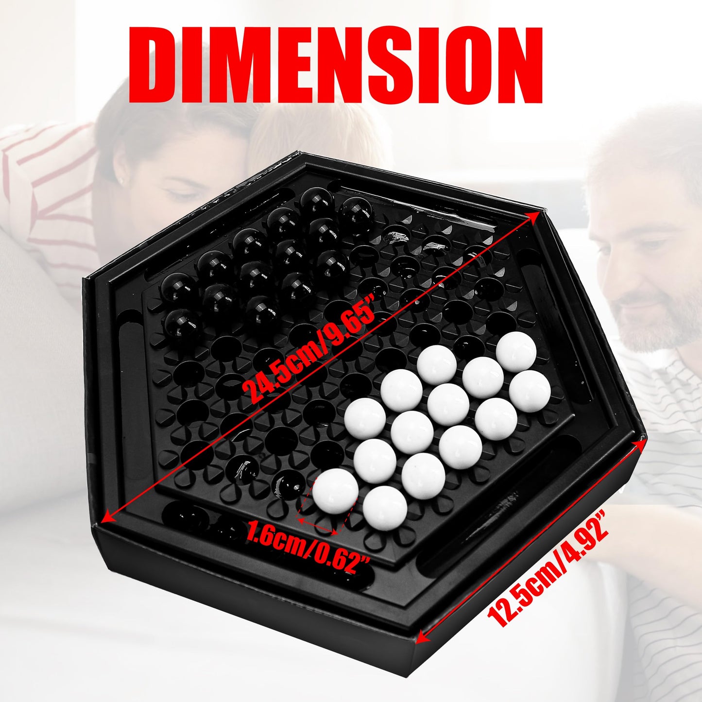 BuleVina Chess Set - Compact Marble Strategy Game for Adults, Perfect for Intellectual Development & Party Fun