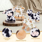 Muiteiur 4 Pcs Cow Stuffed Animals, 10 Inch Soft Cow Plush Toys, Cute Stuffed Cow Dolls For Kids Girls Boys,Gift For Christmas B