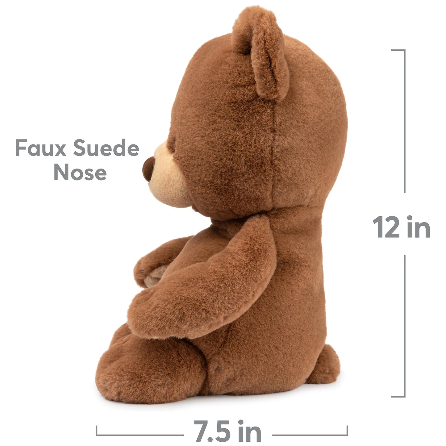 GUND Knox Teddy Bear  enhanced Stuffed Animal for Ages 1 and Up  Brown/Cream  12