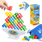 Sylmifoi Tetra Balancing Stacking Tower Toys - 32PCS STEM Game for Kids & Adults, Team Building Blocks with Storage Bag, Model TRA01