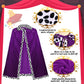 Shinymoon 3 Pcs Halloween Prince Costume For Kids King Crown Robe And Scepter Prince Costume For Boys King Prince Cosplay (Purpl