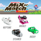 Mix Or Match Vehicles Junior 2, Magnetic Toy Play Set, 8 Pieces