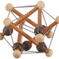 Manhattan Toy Artful Skwish Wooden Baby Rattle And Motor Skill Activity Toy For Infants And Toddlers