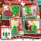 maysida Baby First Mini Christmas Tree for Kids, Learning Toys Colorful Plastic Finger Puppets Snowman/Elk/Santa Tumblers for To