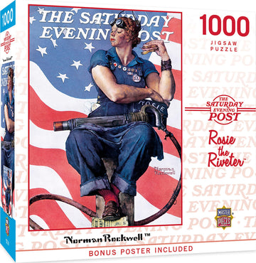 Masterpieces 1000 Piece Jigsaw Puzzle For Adults, Family, Or Youth - Rosie The Riveter - 19.25''X26.75''