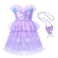 Jeowoqao Mermaid Princess Dress Up Costume, Girls Dress Up Pretend Play Clothes Gift 13Pcs Princess Costume For Little Girls Age 3 4 5 6 Years