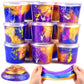 Slime Party Favors, 15 Pack Galaxy Slime Kit - Soft, Non-Sticky, Stress Relief Gold Powder Slime For Kids Girls And Boys - Class