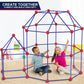 Olefun 180 Pack Fort Building Kits For Kids 4, 5, 6, 7, 8+ Year Old Boys & Girls, Creative Stem Building Toys For Diy Castles, Tunnels, Play Tent, Ideal Gifts For Aged 5-8