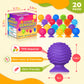 Sensory Fidget Toys Kids Adults :20 Pack Textured Suction Cup Sensory Toys For Kids With Autism- Bulk Fidgets For Students Classroom Prize-Squishy Bath Calm Down Corner Supplies For Boys Girls Gifts