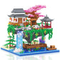 Vziimo Cherry Blossom Bonsai Tree Building Set, Architecture Of Peach Blossom Pond Building Set, Collectible Models Gifts For Teens Adults 14+ (3320 Pcs)