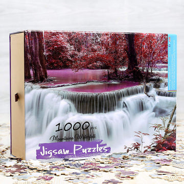 Ingooood Tranquil Series- Mountains Waterfall - Jigsaw Puzzles 1000 Pieces for mature-themed
