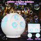 Bubble Machine Automatic Spherical Bubble Blower For Kids Rechargeable Portable Led Rgb Lights Bubble Maker Auto Rotating 45/360
