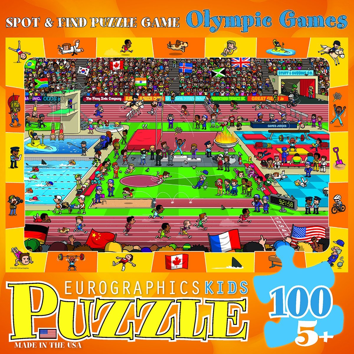 Eurographics Spot & Find Olympics Puzzle (100-Piece)